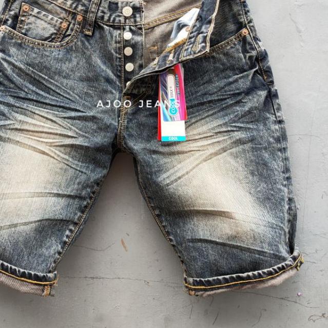 ○ Celana Pendek Import Pria 501 Snow Ringkel Made In Vietnam 🇻🇳 Terbaru Dan ➮