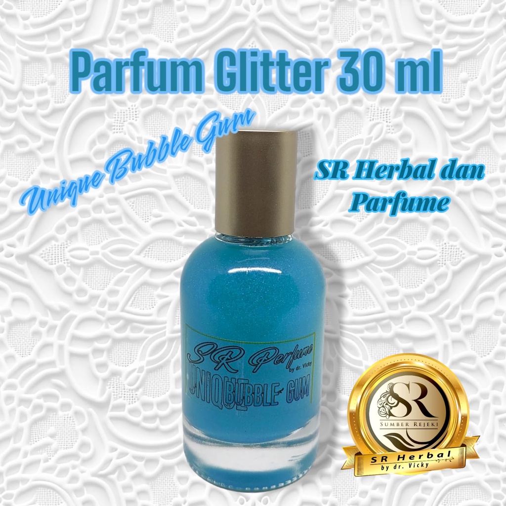 SR Herbal dan Parfume by dr.Vicky Parfum Glitter Shimmer Unique Bubble Gum Kualitas Terbaik Dan Tahan Lama