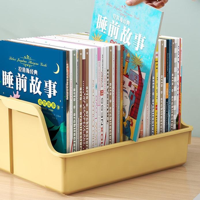 ۝ Greenland Rak Buku Plastik Foldable Desktop Box Rak Box File Kotak Penyimpanan Buku Alat Tulis Ser