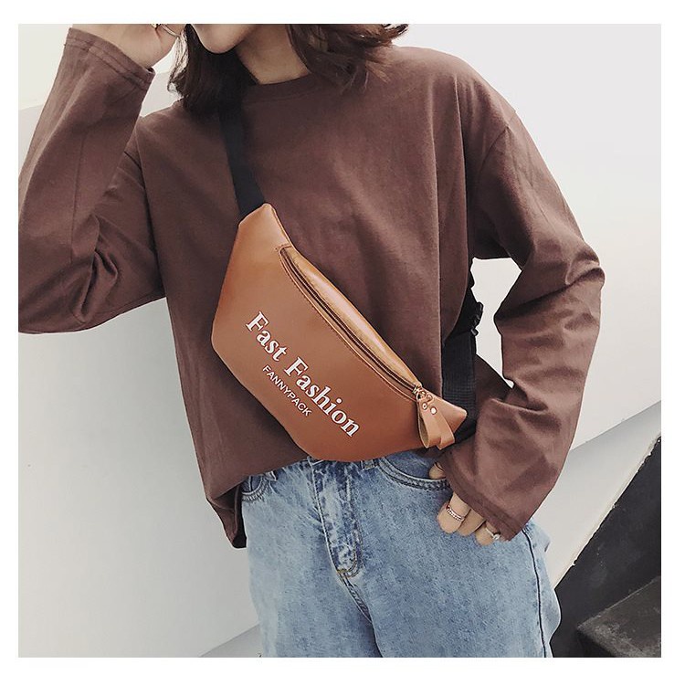 FYGALERY FYG1326 WAIST BAG FAST FASHION WANITA TAS PINGGANG TAS MURAH  TAS IMPORT WAIST BAG BAHAN PU