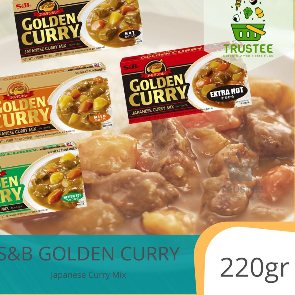 

❇ S&B Golden Curry Sauce Mix 220gr / Bumbu dapur saus kari kare import impor jepang ♖