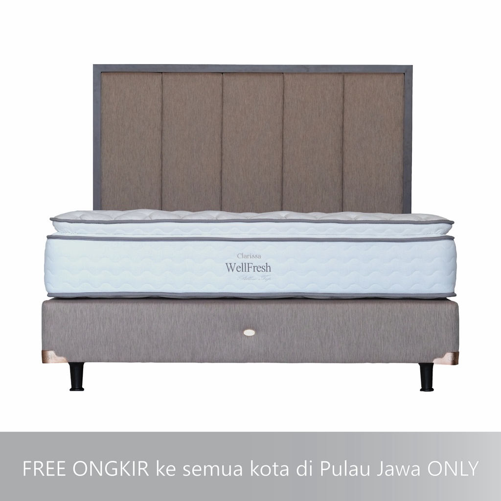 Clarissa Kasur Spring Bed WellFresh Full Set - 120x200 cm