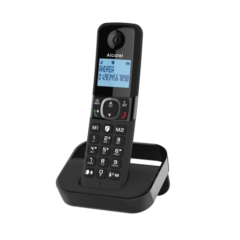 ALCATEL F860 Cordless Phone Telepon Wireless - Black