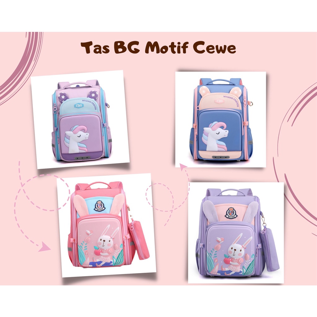 Tas Ransel Anak Perempuan / Backpack Anak Laki Laki Tas Punggung Anak / Tas Ransel Karakter Anak Cewek / Tas Sekolah Anak Tas / Unicorn  Anak