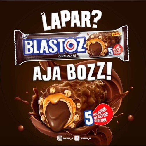 

Blastoz Chocolate Crispy Caramel Wafer Roll 24gr