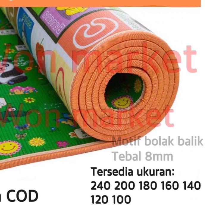 ♝ karpet foam PE motif bolak balik | tikar karakter | tikar karpet jumbo | ukuran    ☀