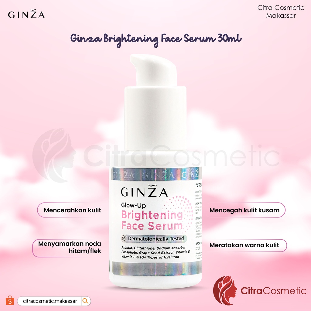 Ginza Face Serum 30 Ml Series | Acne Care | Brightening | Hydrating