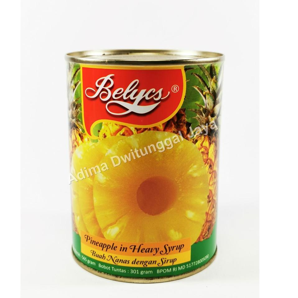 

Lagi murah Sliced Pineapple Belycs 565 gr / Buah kaleng / Buah Nanas Kaleng