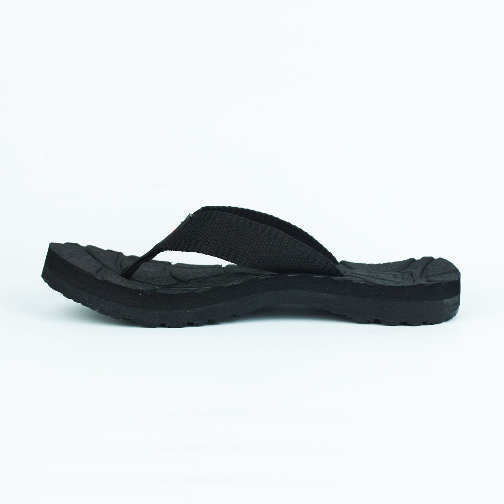Sendal Jepit Gunung Distro Pria Wanita BOYSCODE Authentic Hitam Fullblack / Sandal Outdoor Cowok
