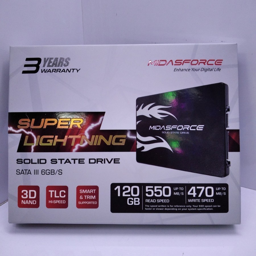 SSD 120GB | 240GB | 512GB SATA Laptop / PC Murah Bergaransi 3 Tahun RESMI (COD)