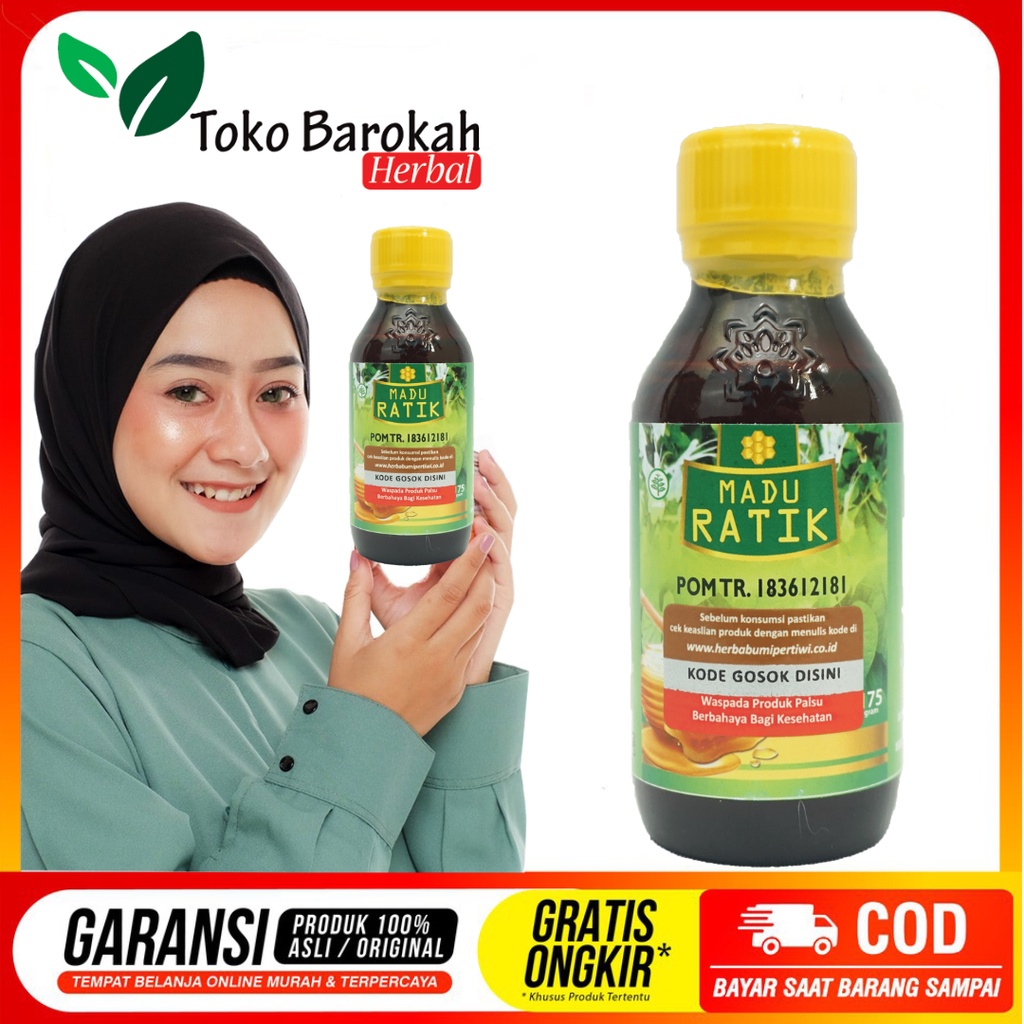 RATIK - Madu Ratik Herbal Original Obat Asam Urat Kolesterol Rematik Dan Nyeri Sendi