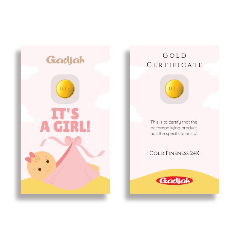 Gadjah Series &quot; BABY GIRL &quot; - 0.1 - Toko Emas Gadjah