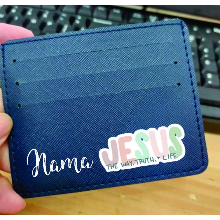 DOMPET KARTU / CARD WALLET DESIGN ROHANI KRISTEN FREE TULIS NAMA