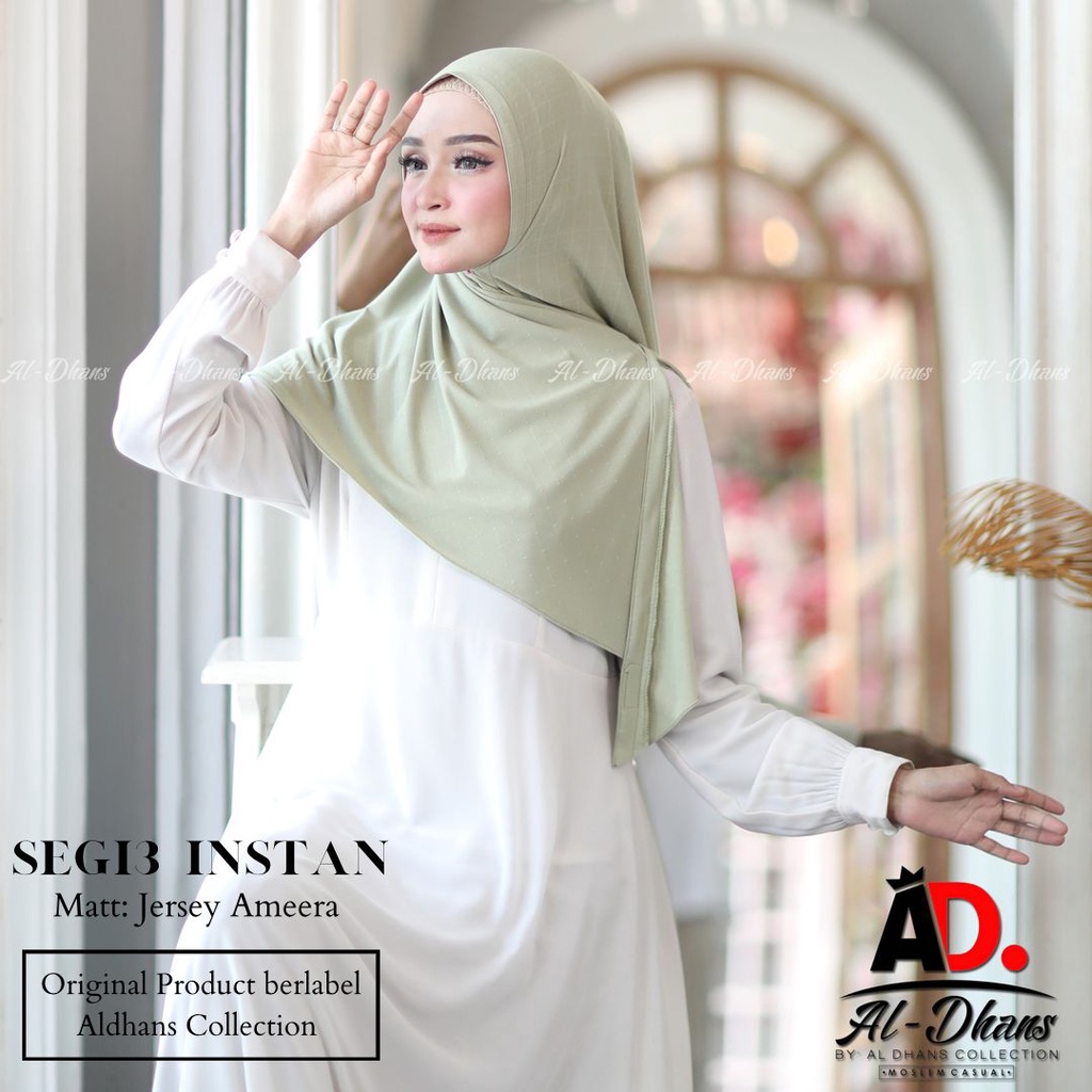 Segi Tiga Instan Non Pad  Bahan Jersey Ameera By Al-Dhans