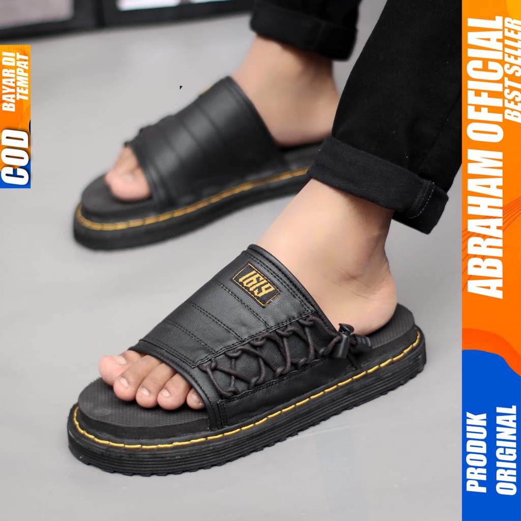 Sandal Pria Terbaru Kekinian Slide Docmart Abraham Faster