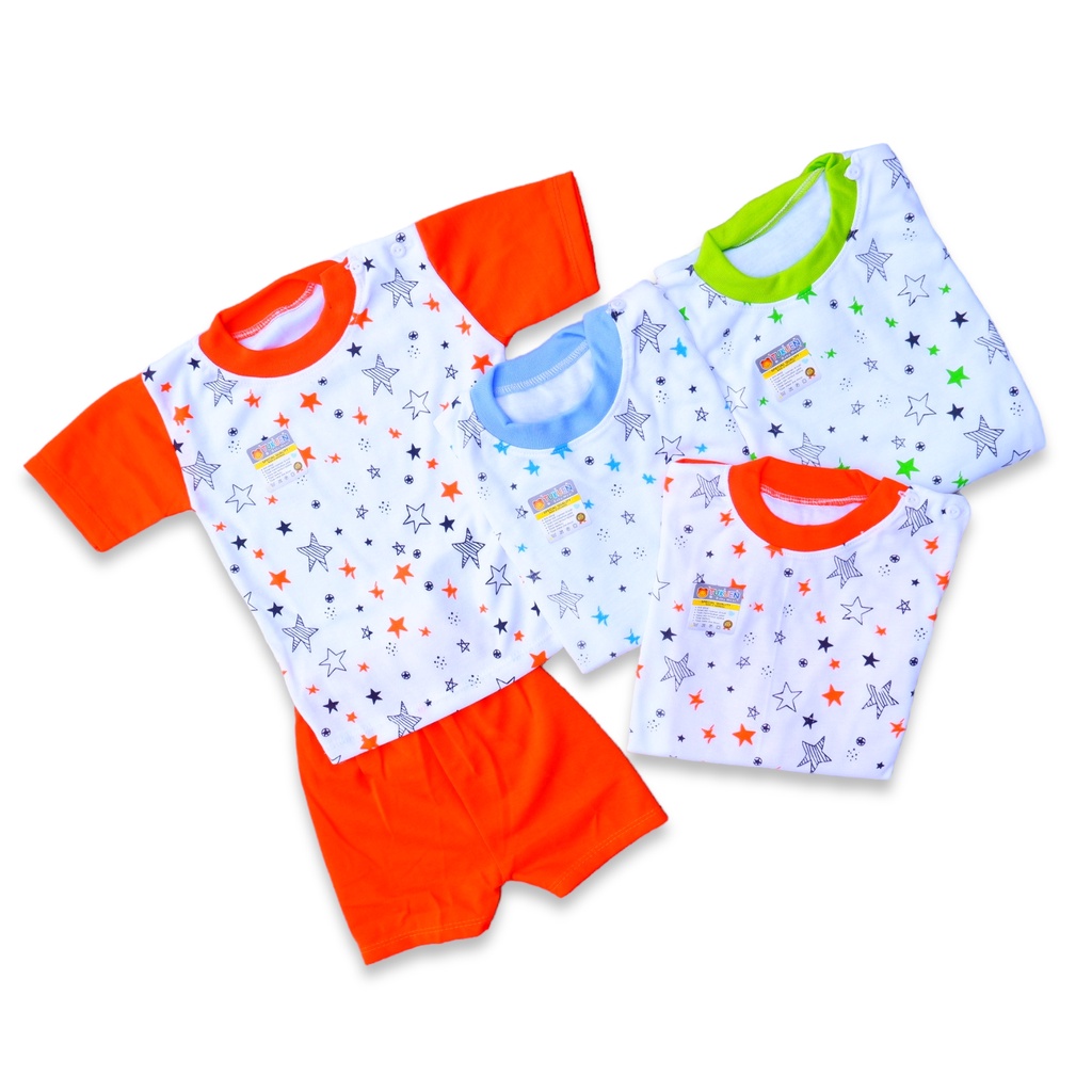 (NDL001)SET ISI 3 STELAN BAJU BAYI SNI 3-18 BULAN SERUNI BABY NDL KOMBI