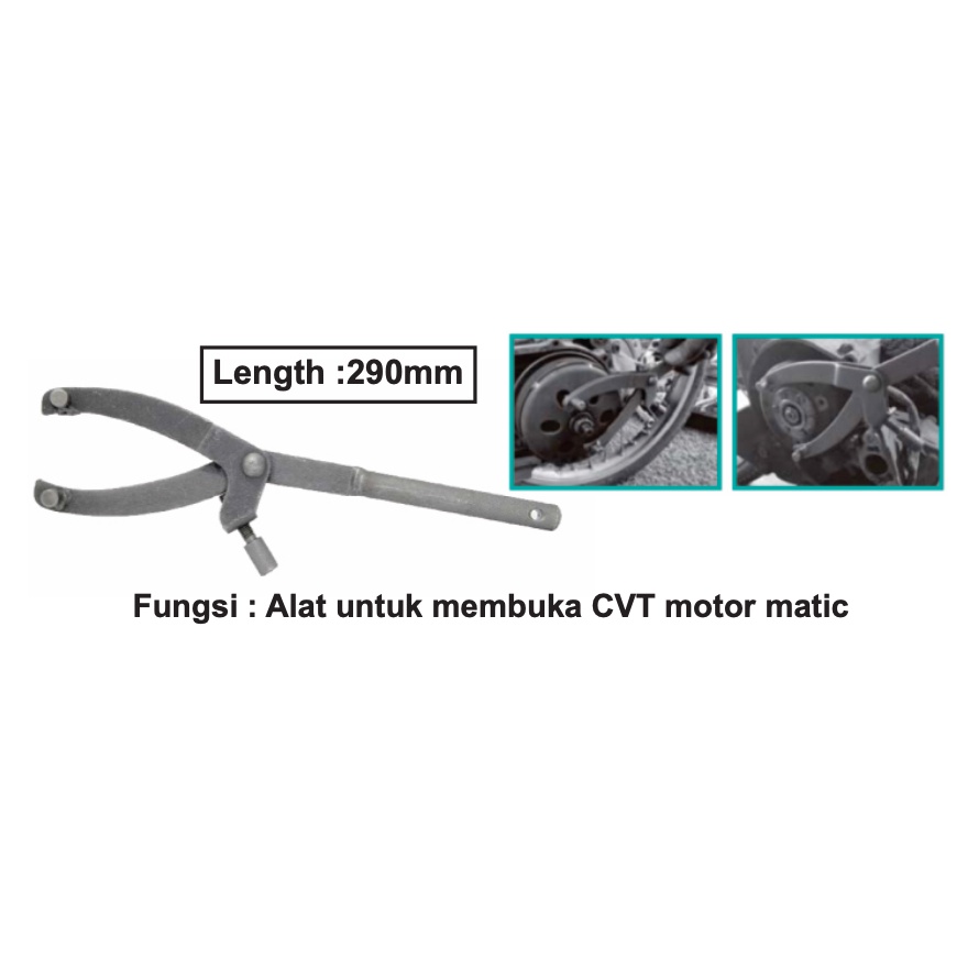 KUNCI TREKKER MOTOR CVT / TREKER / TRACKER 290MM PENAHAN CVT WIPRO MT-KTKG01