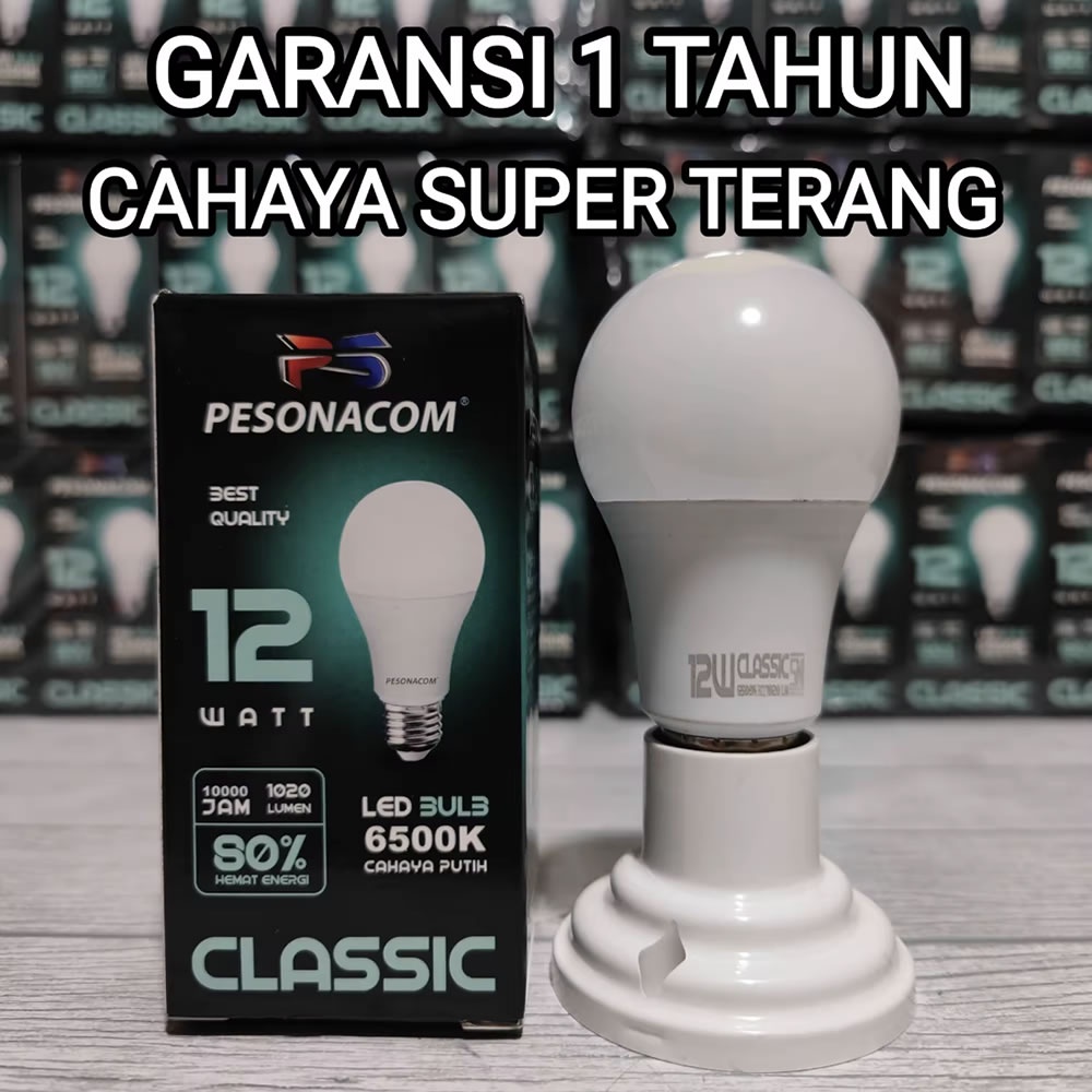 Bohlam Pesonacom Lampu LED Bulb Rumah Kantor SNI Classic Termurah 7W / 9W / 12W / 15W / 18W / 23W