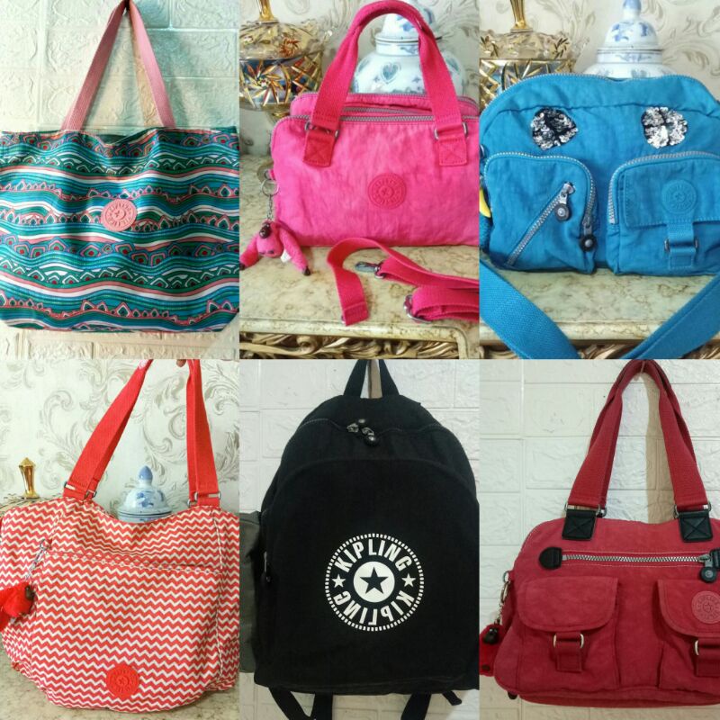 KIPLING - Preloved Sling Bag/Tote Bag/Hand Bag/Ransel Bag Branded (100% Original)