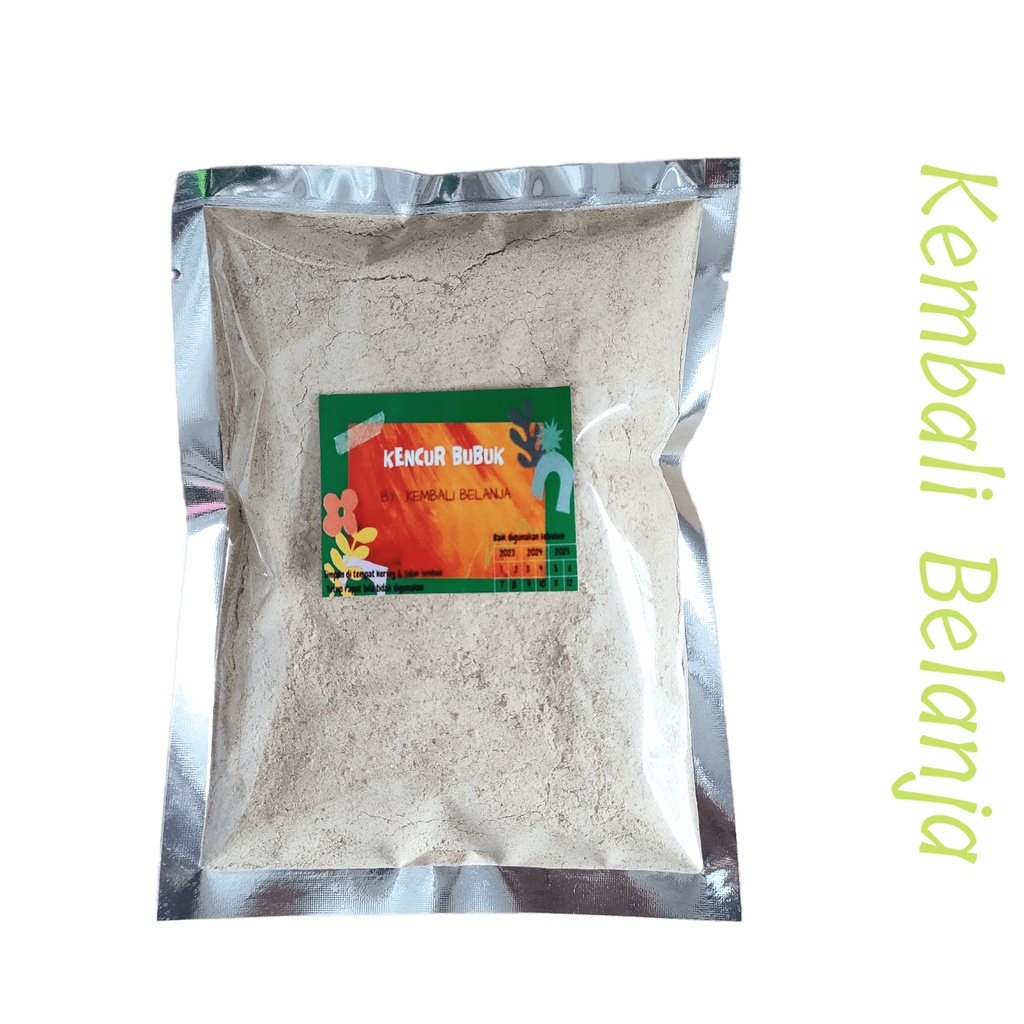 Kencur Bubuk 100 Gram/ Bubuk Kencur Asli/ Galangal Powder/ Kencur Murni