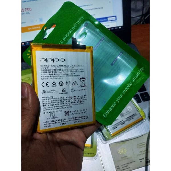 Batre batrai baterai Oppo BLP673 BLP 673 A3S / A5S / A5 / A7 / Realme 2 / C1 / C2 ORIGINAL