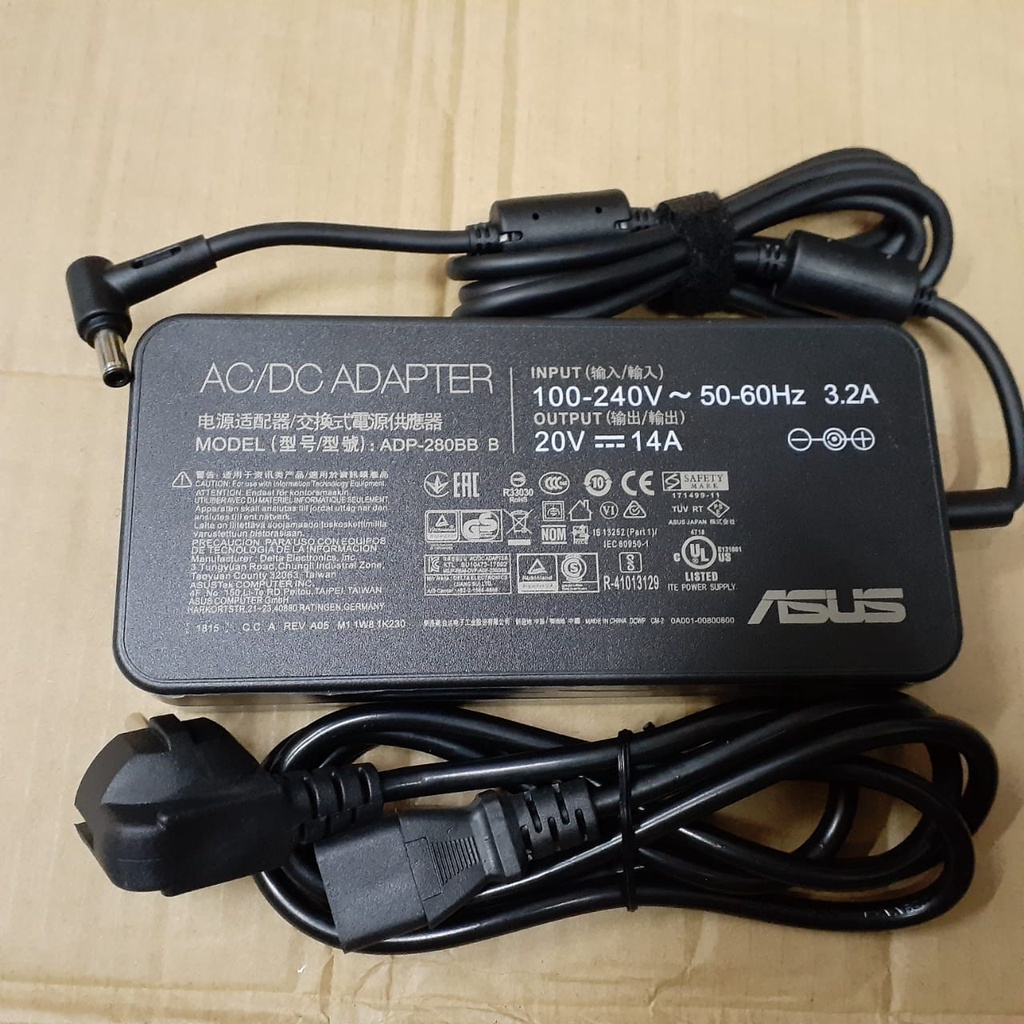 Ac Adapter Charger Asus 20V 14A Charger Asus ROG Zephyrus S17 GX703HS GX703HR GX703HM