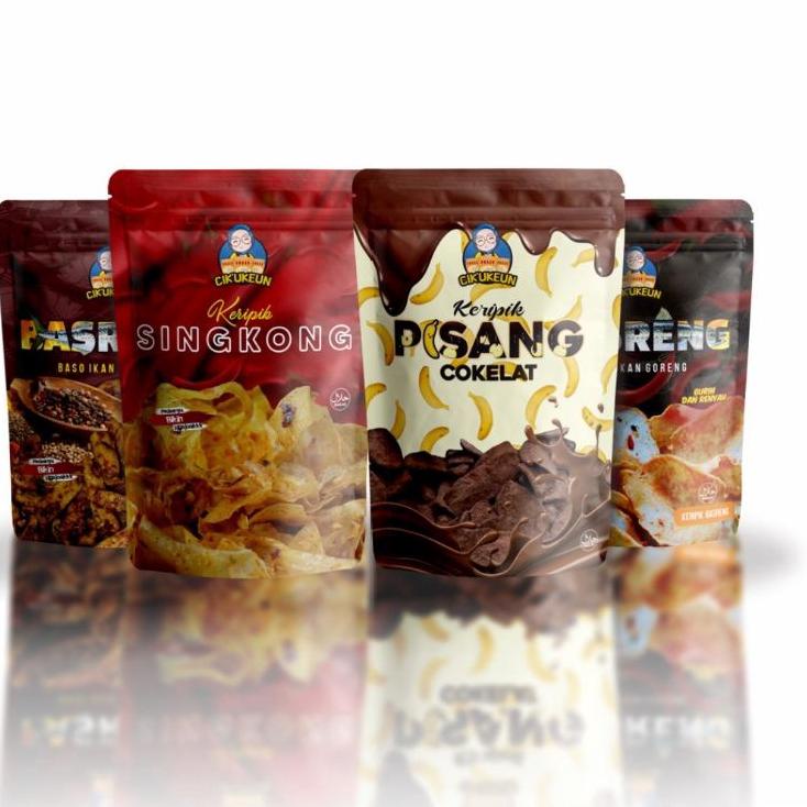 

✨MEGA ⚡ALE✨ Cikukeun Keripik Pisang Seblak Basreng Singkong 100gr