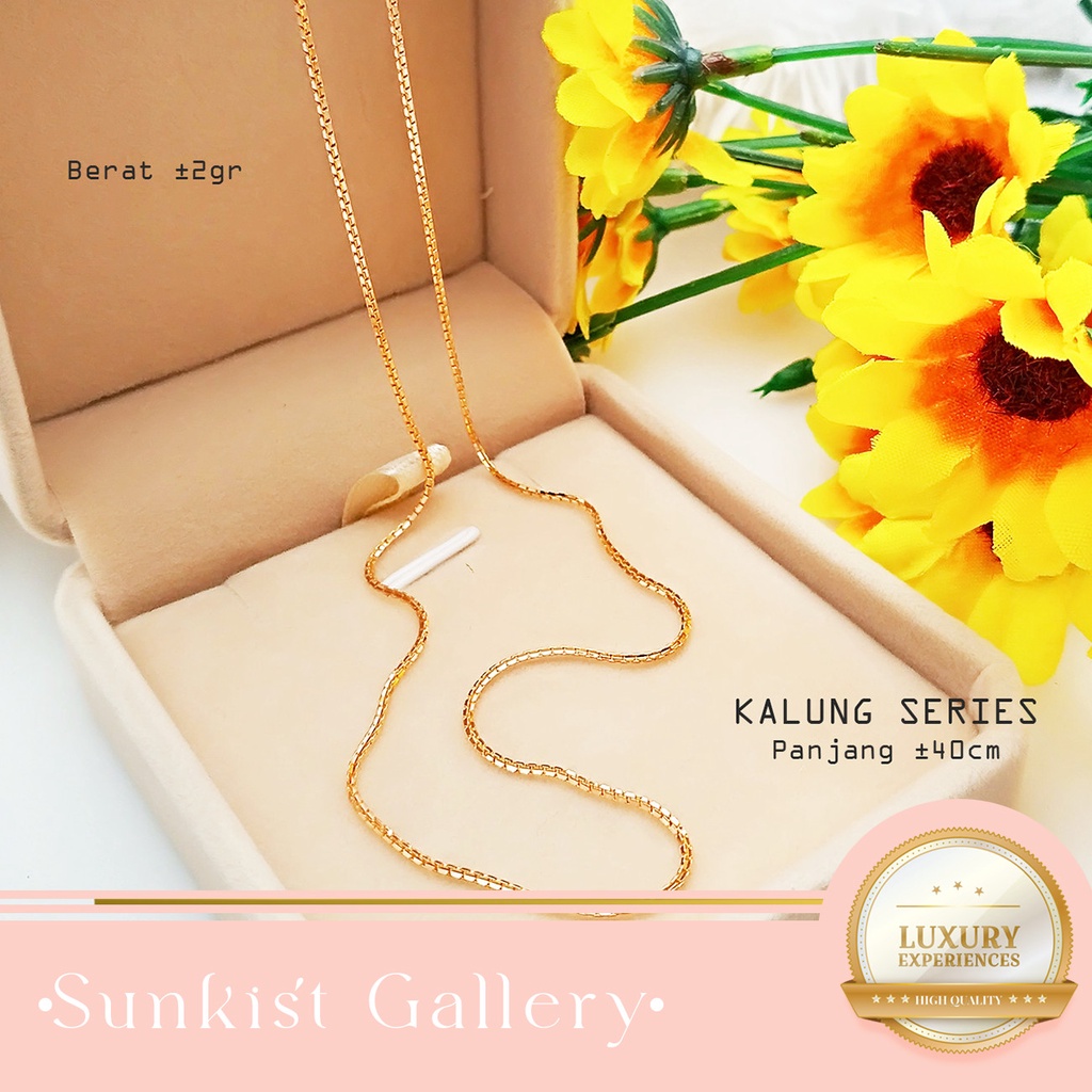 KALUNG EMAS ASLI KADAR 420 (9 KARAT) KALUNG WANITA EMAS KALUNG EMAS DEWASA MODEL ITALY SANTA KALUNG 