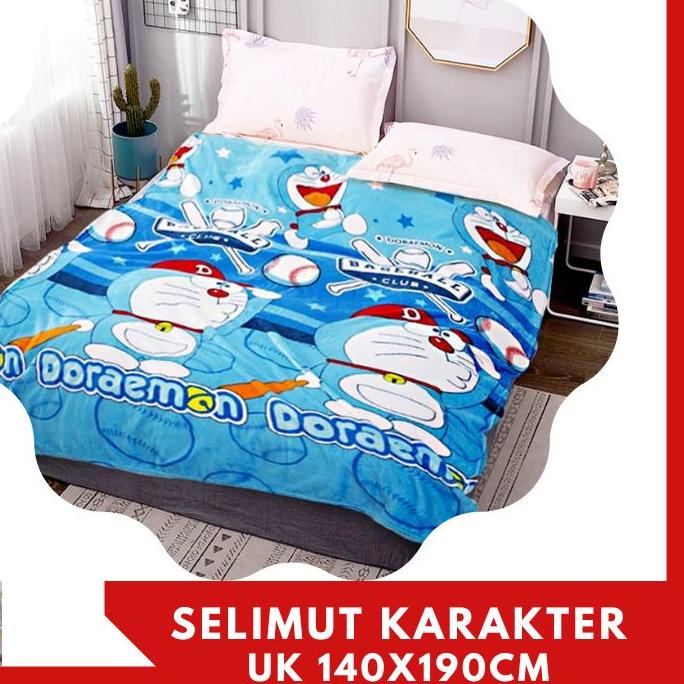 ☑ Free Tas Mika Selimut Bulu Anak Selimut Karakter Halus Jumbo Ukuran  cm ✥
