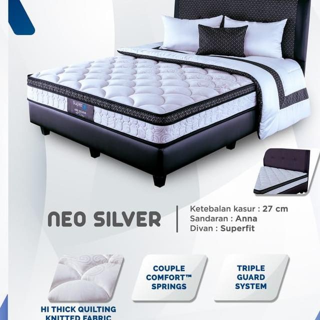 Kasur Spring bed Comforta Superfit Silver XTra Uk 160x200