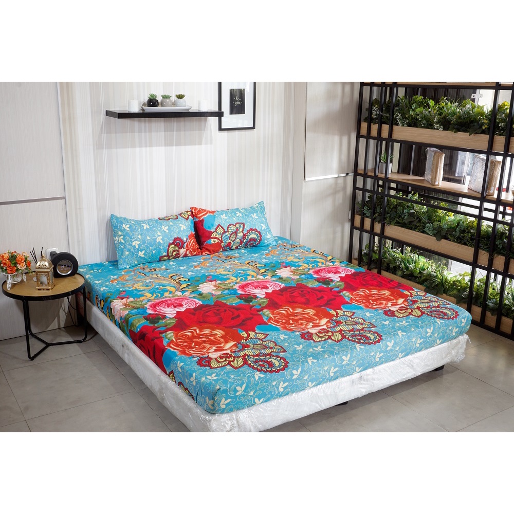 Idola Style Veronica Sprei 100 / 120 Micro Print Tinggi 20 cm MP-8072