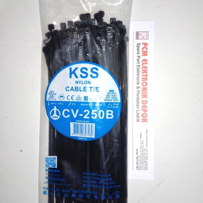 

Kabel Tis 25cm KSS nylon CV-250B Hitam pcmelektrob9090 Juara