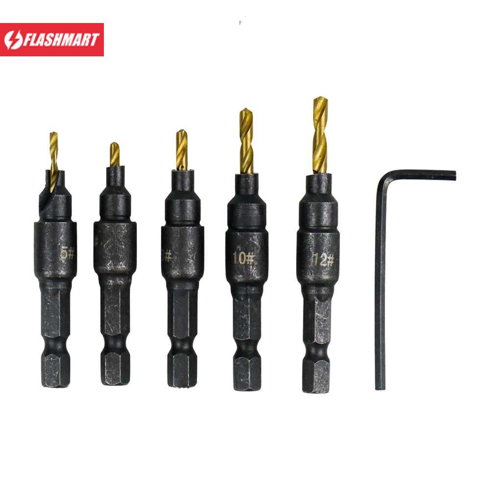 Flashmart Vastar Mata Bor Drill Bit HSS 1.98-3.56 mm 5 PCS - SV-VDB26