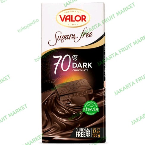 

COKLAT VALOR 70% DARK CHOCOLATE 100 GRAM