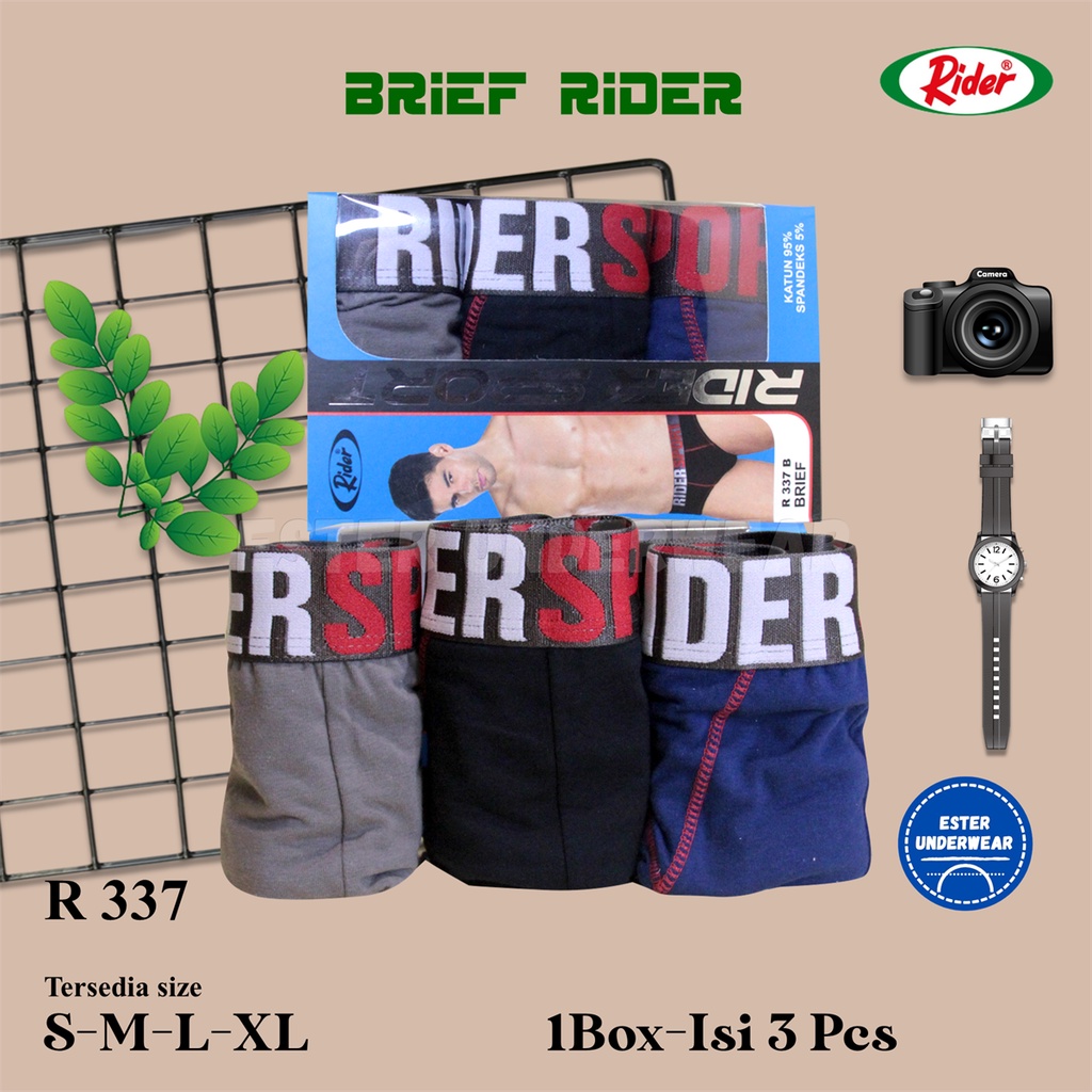 Celana Dalam Pria Rider Sport R 337 Isi 3Pcs/Pack