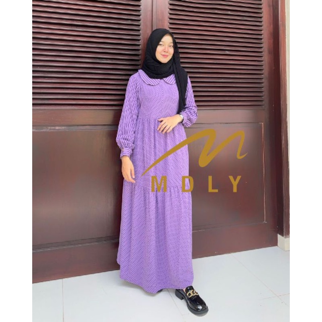 Fashion Dress Wanita Terbaru Michel Midi dres by Mdly gold
