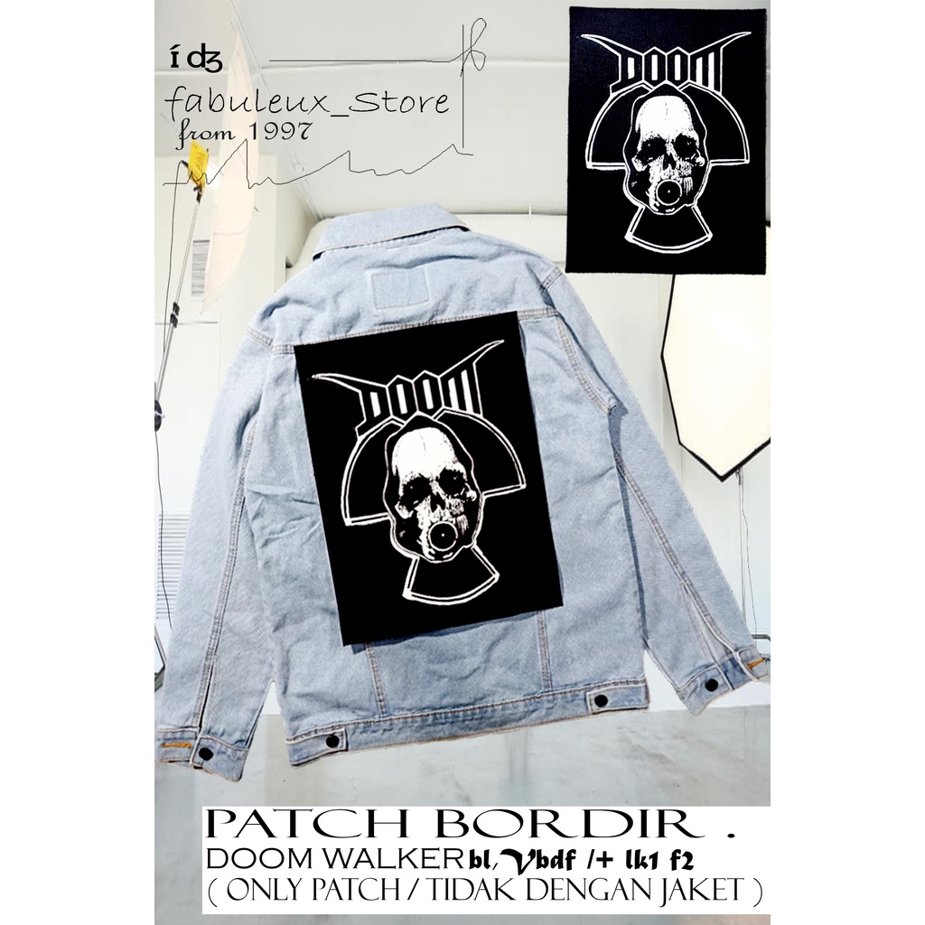 Emblem Punggung Jaket Patch Bordir Besar