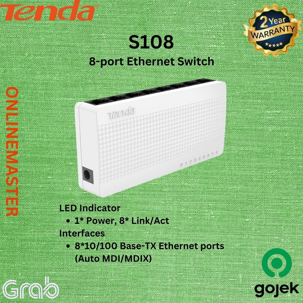 Tenda 8-port Ethernet Switch S108
