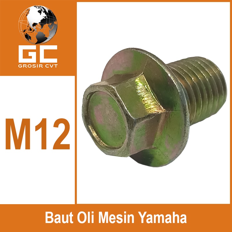Baut tap oli mesin bawah Yamaha Mio Sporty Soul Fino Nma xJupiter Vega MX Aerox X Ride GT Lexi Freego M12 Standar M14 Oversize
