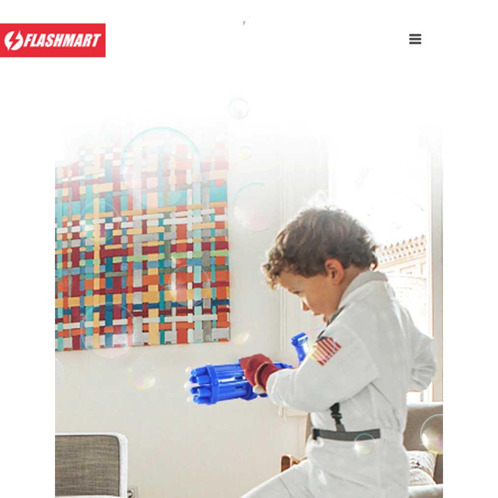 Flashmart RoundCub Mainan Gelembung Sabun Bubble Gatling Gun 8 Holes - P368