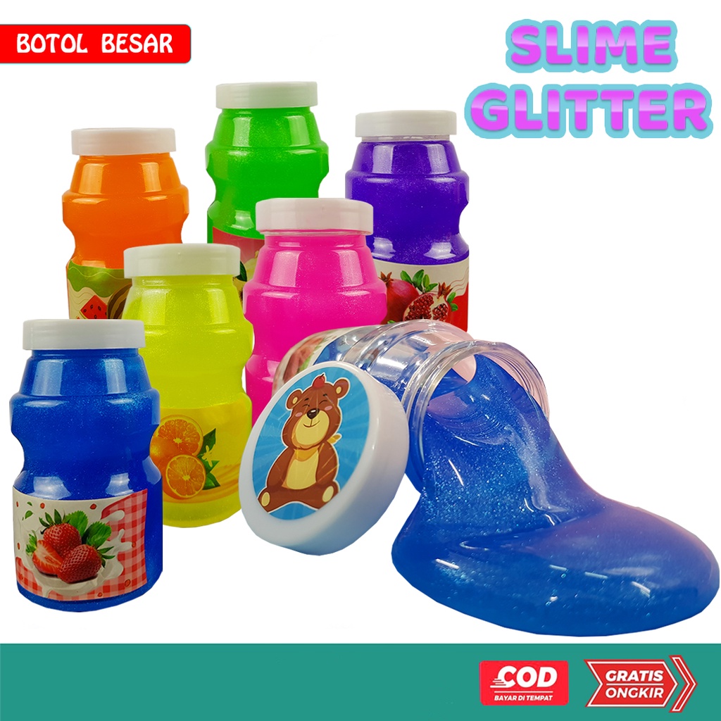 Mainan Anak Slime/ Clear Slime / Slime Botol Besar 03Y