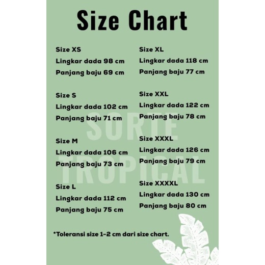 Baju Hem Kemeja Pantai Hawaii Casual Unisex Floral Pria Wanita