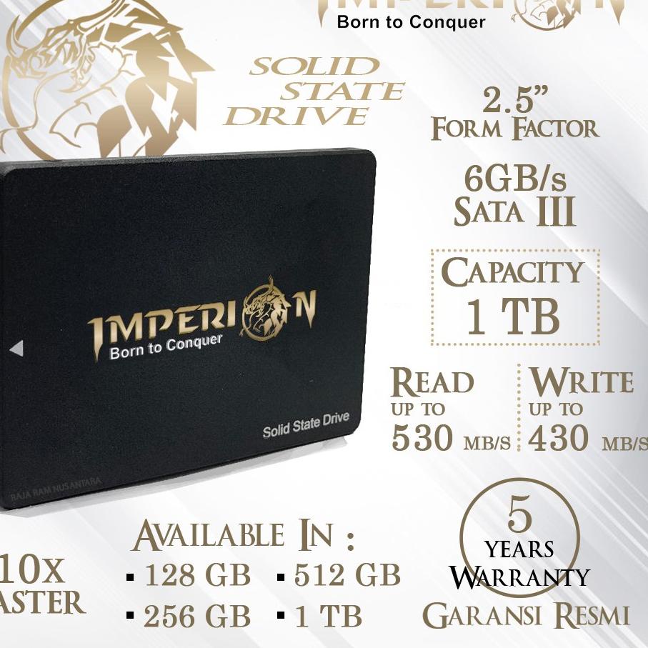 Promo SSD IMPERION 1TB SATA III 2.5" 6GB/S GARANSI RESMI - SSD 1TB- 1TERABIT
