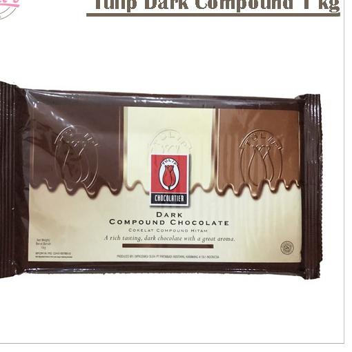 

Action Now TULIP DARK CHOCOLATE COMPOUND 1 KG / COKELAT MASAK / COKLAT BATANG COMPOND 1KG