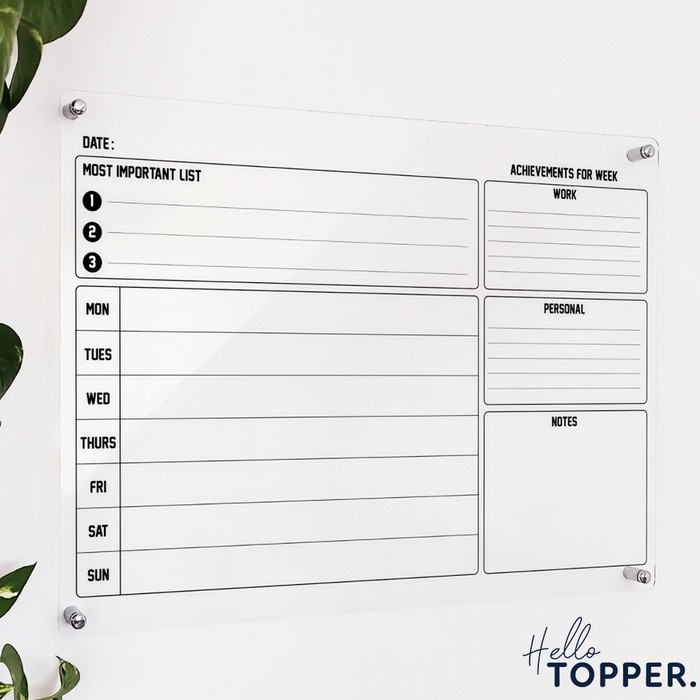 

Promo Papan Jadwal Akrilik | Wall Planner | Schedule Board |Papan Akrilik - 21x30 Keren