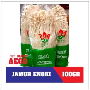 

Jamur Enoki Mushroom 1 pack 100 gr/Jamur enoki bandung murah