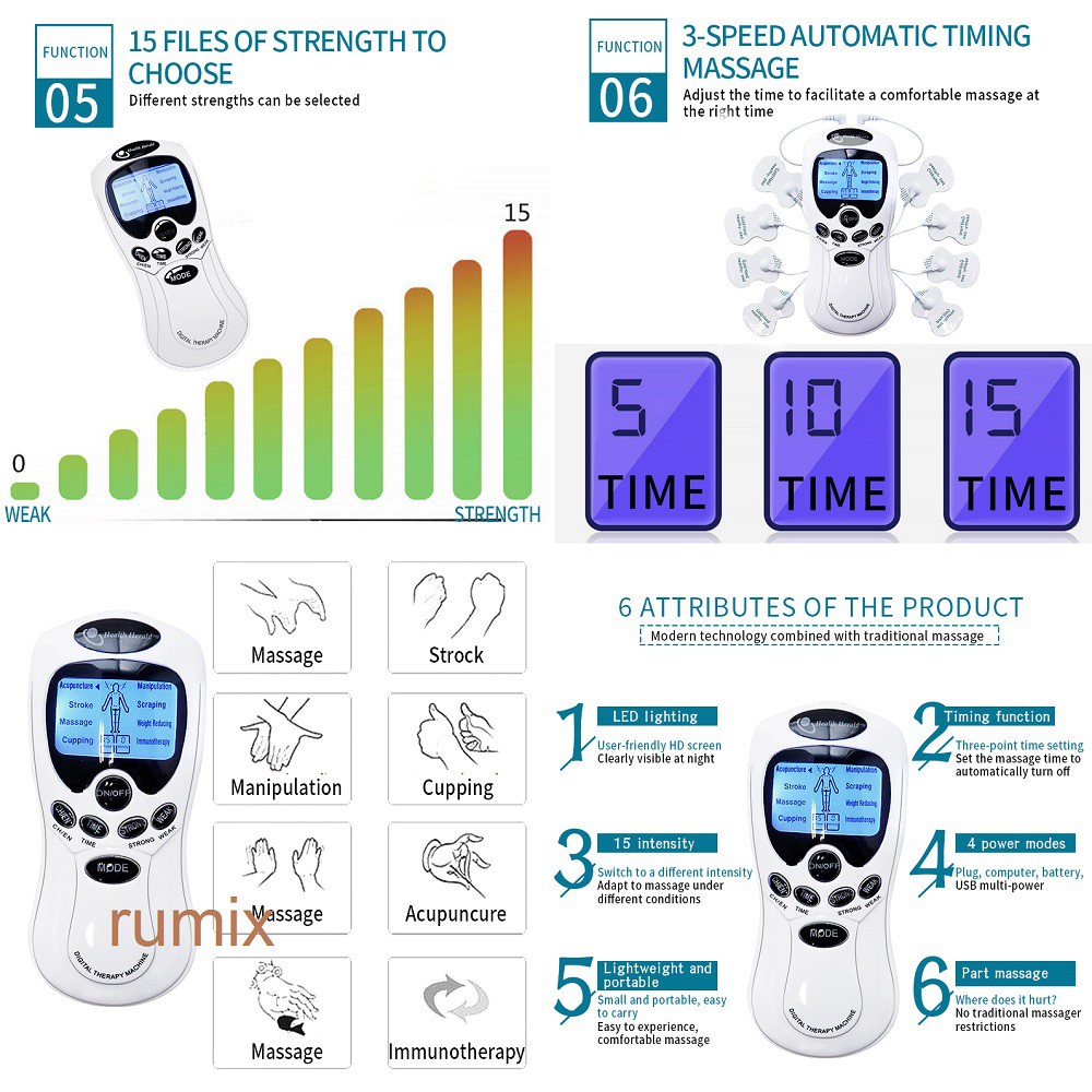 Mesin Therapy Pijat Akupuntur Terapi Elektrik Alat Berfungsi Membantu Melatih Syaraf Pada Penderita Digital