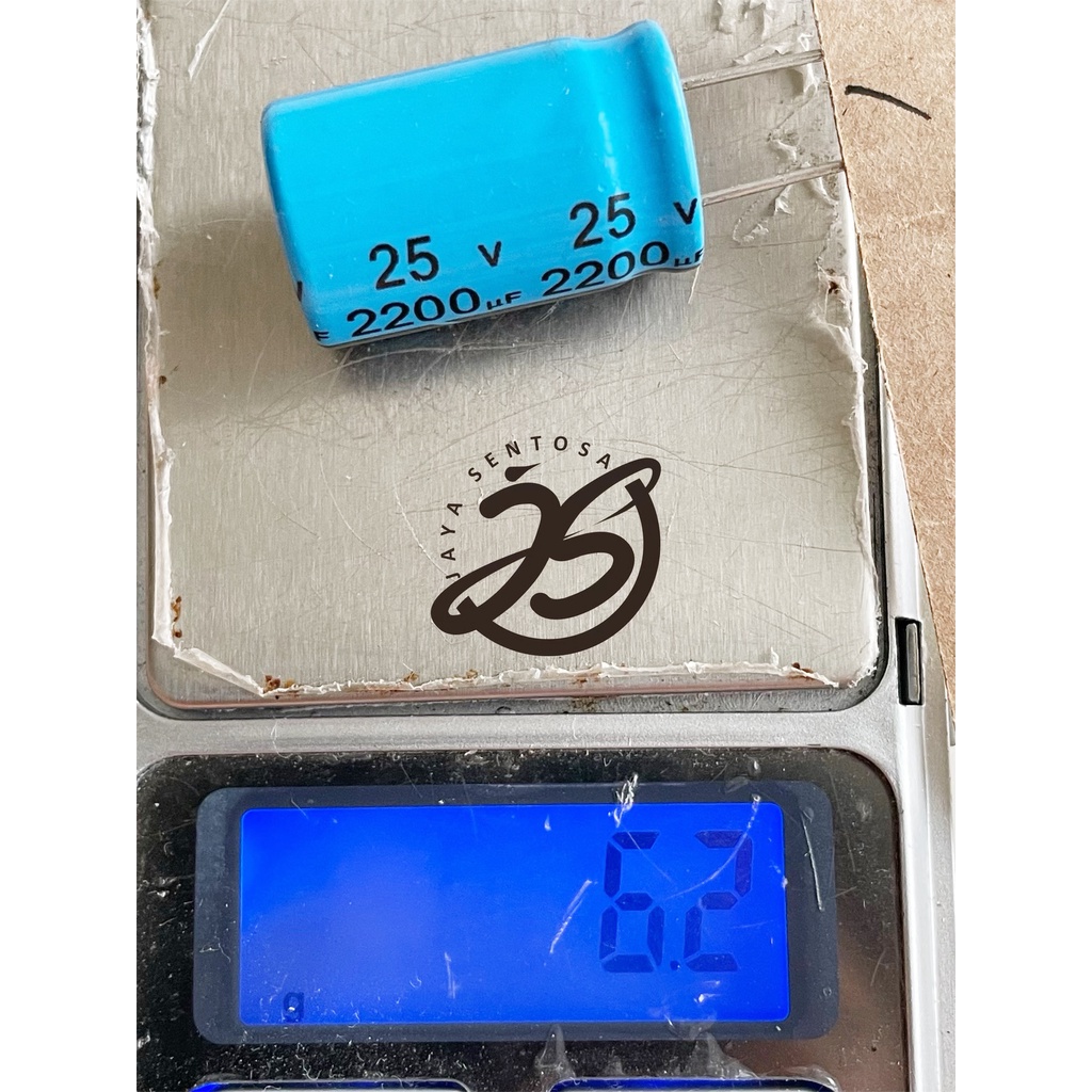 ELCO 2200UF 25V ROLL (1 BUAH) KAPASITOR CAPACITOR ELCO KAPASITOR ELKO KAPASITOR 2200 UF 25 V ROLL