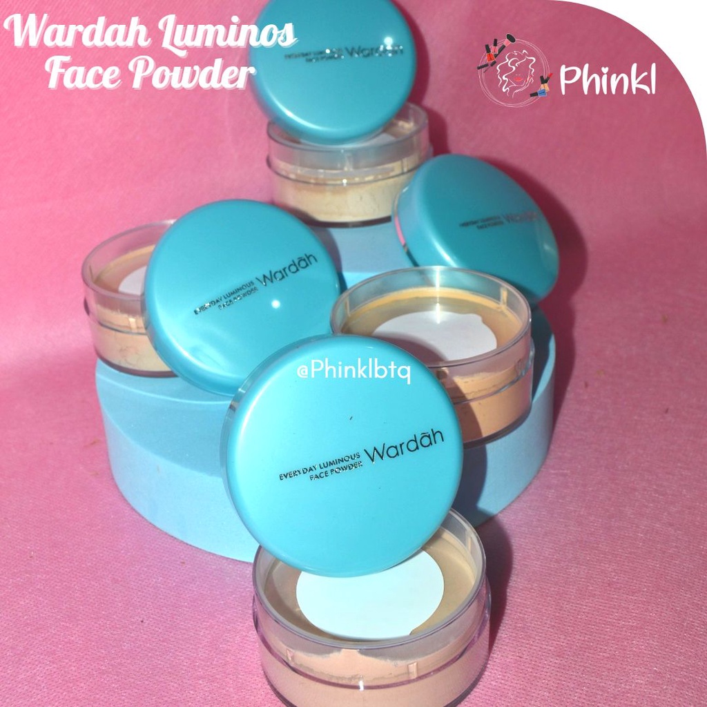 `ღ´ PHINKL `ღ´ ᘺᗩᖇᕲᗩᕼ Wardah Everyday Luminous face powder bedak tabur kult berminyak