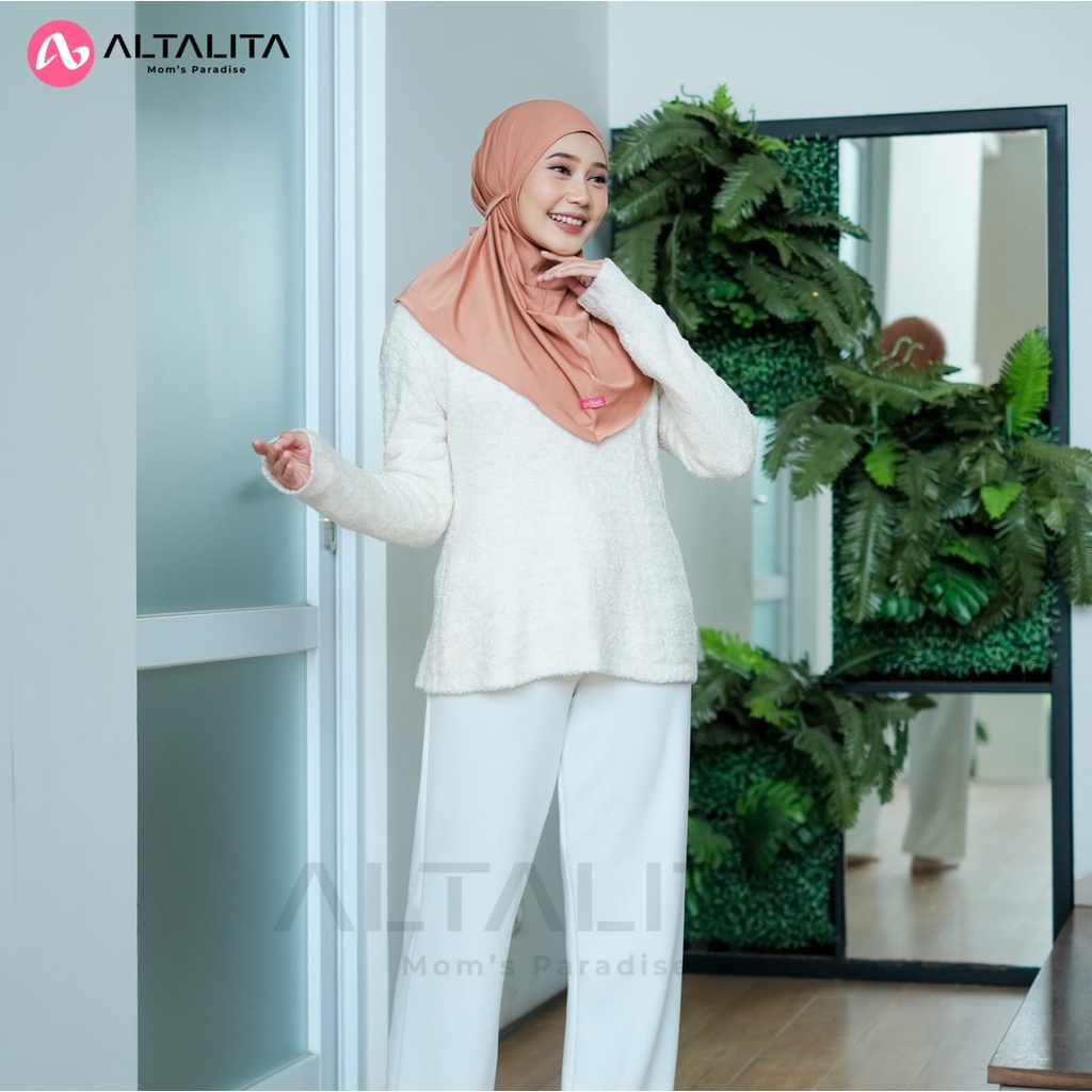 Altalita - Hijab Sport Instan Jilbab Bergo Tali Nyta Non Pet / Non Pad Bahan Jersey Premium Cocok Untuk Olahraga Volly Futsal Senam dan Sehari-Hari